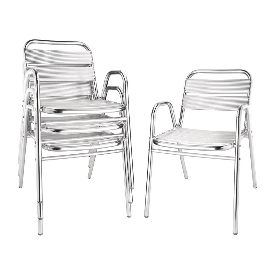 Patio Chair Aluminum | 4 pieces