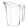 Vogue  tasse à mesurer | 2L | plastique