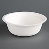 HorecaTraders Green Compostable Bagasse Bowls | 15.3cm | 50 pieces