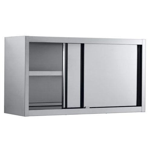  Combisteel Wandkast RVS met schuifdeuren 100x40x65 cm 