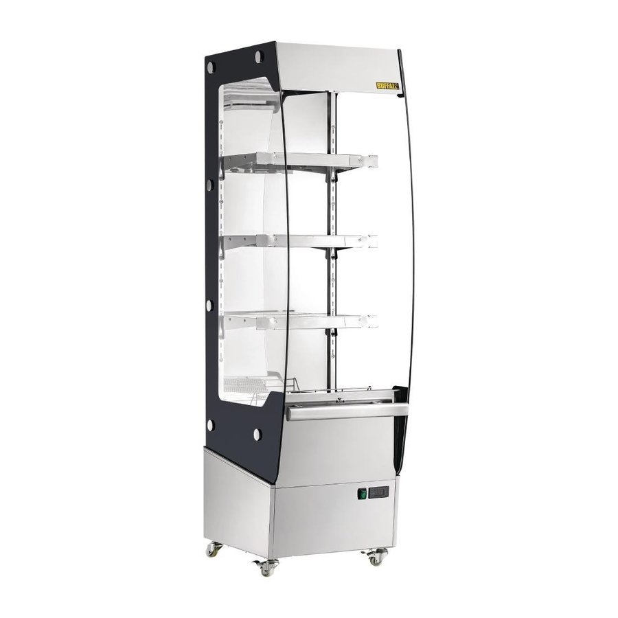 vitrine chauffante multi-étages ultra-plate | 220L