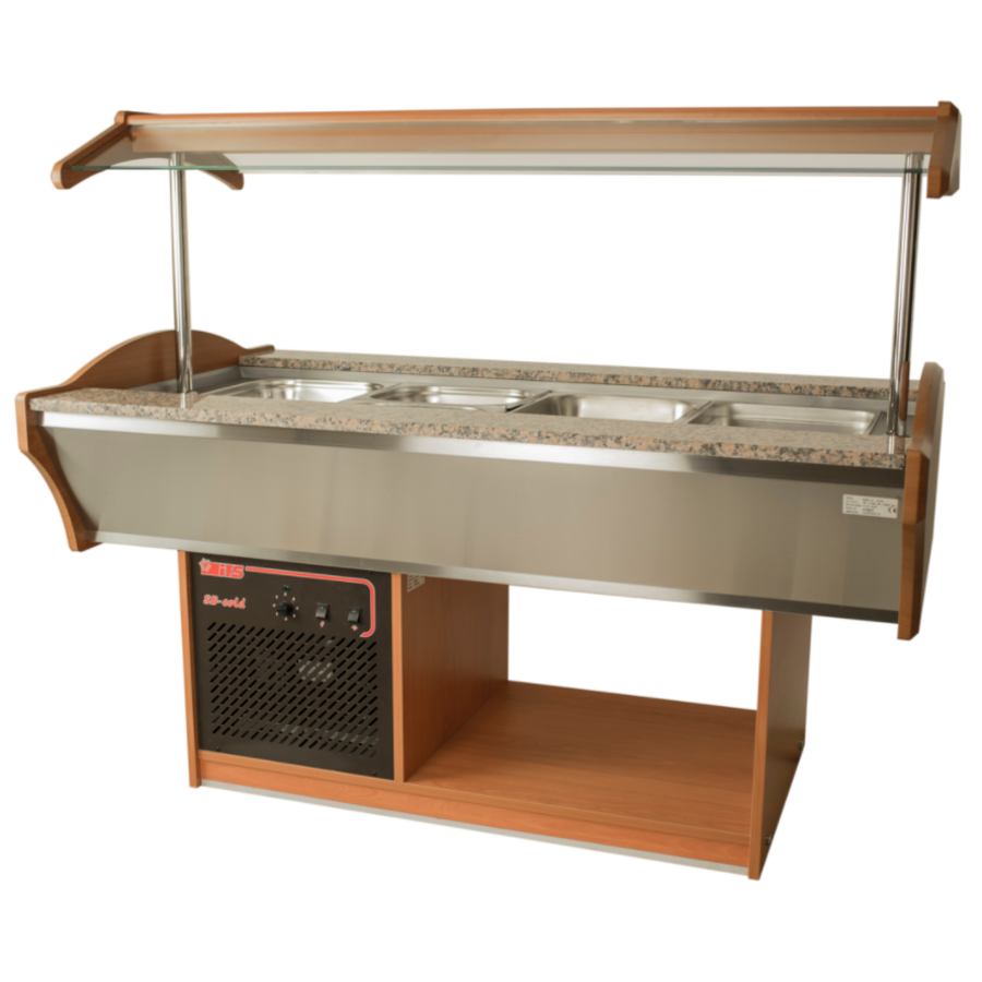 Buffet îlot réfrigérant modèle MARYAM en noyer