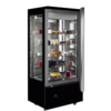 Combisteel Refrigerated pastry display case | black | stainless steel | LED lighting