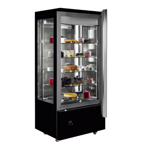  Combisteel Refrigerated pastry case | black | stainless steel | LED-lighting 