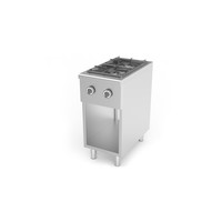 Stainless Steel Gas Stove | 2 burners | 40x70x85 cm | 2x 6.5 kW