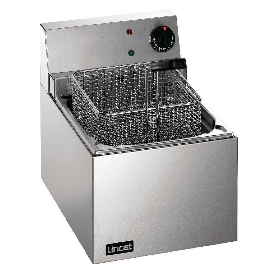 Friteuse simple modèle de table LDF 4L | 230 V | acier inoxydable | 31,5 x 27 x 41,7 cm