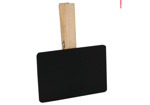  HorecaTraders mini chalkboard with wooden clip (6 pieces) 