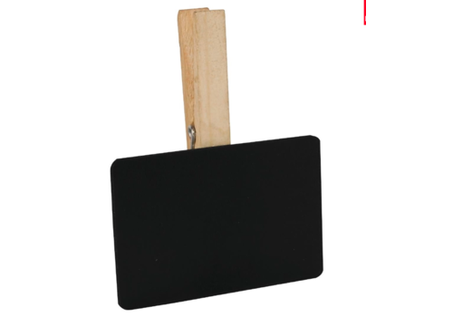  HorecaTraders mini krijtbord met houten knijper (6 stuks) 