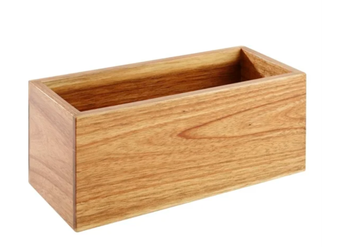  HorecaTraders table caddy | acacia wood | 100 x 230mm 