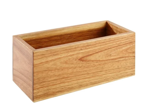  HorecaTraders table caddy | acacia wood | 100x230mm 