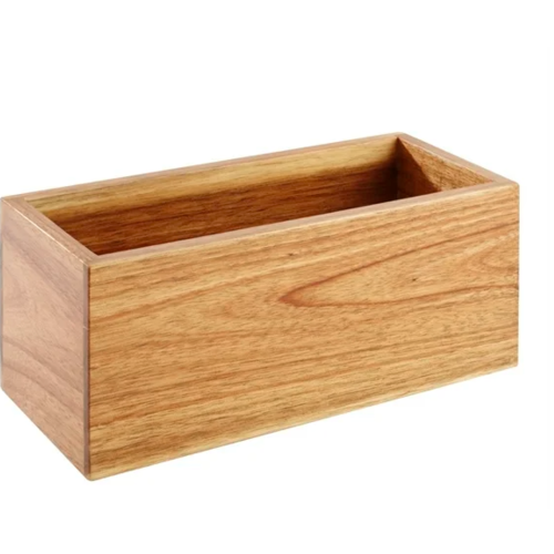  HorecaTraders table caddy | acacia wood | 100 x 230mm 