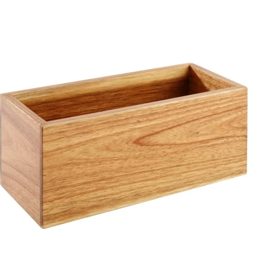 chariot de table | bois d'acacia | 100 x 230 mm