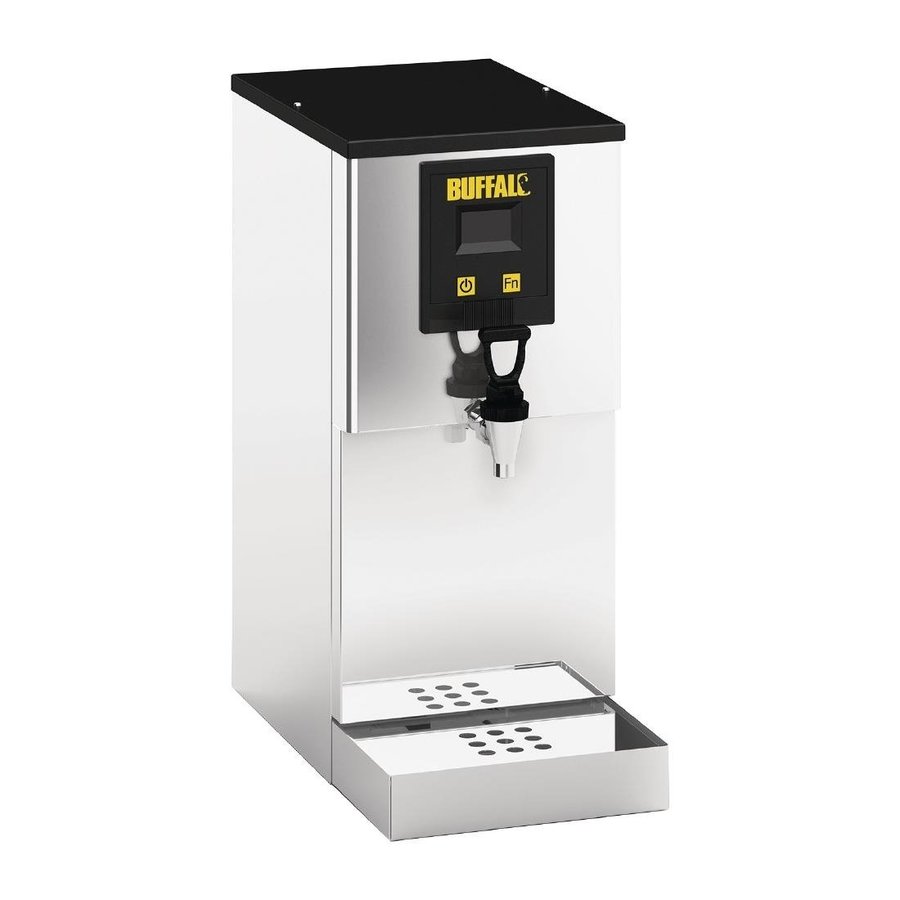 Heetwaterdispenser met filter en vaste wateraansluiting | RVS