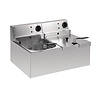 Lincat Tabletop double fryer LDF2 | stainless steel | 8L | 31.5 x 54 x 41.7cm