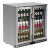 Polar 2-Door Bar Cooler with Swing Doors | stainless steel | 208L