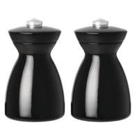 ensemble moulin à sel et à poivre en bois noir | 11,5 cm