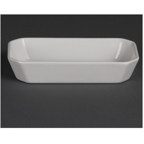  Olympia Whiteware rectangular amuse dishes 185mm (6 pieces) 