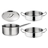 Vogue RVS Steelpan en Stomers | 3-delige set