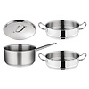 Vogue Stainless Steel Saucepan and Steamers | 3 piece set