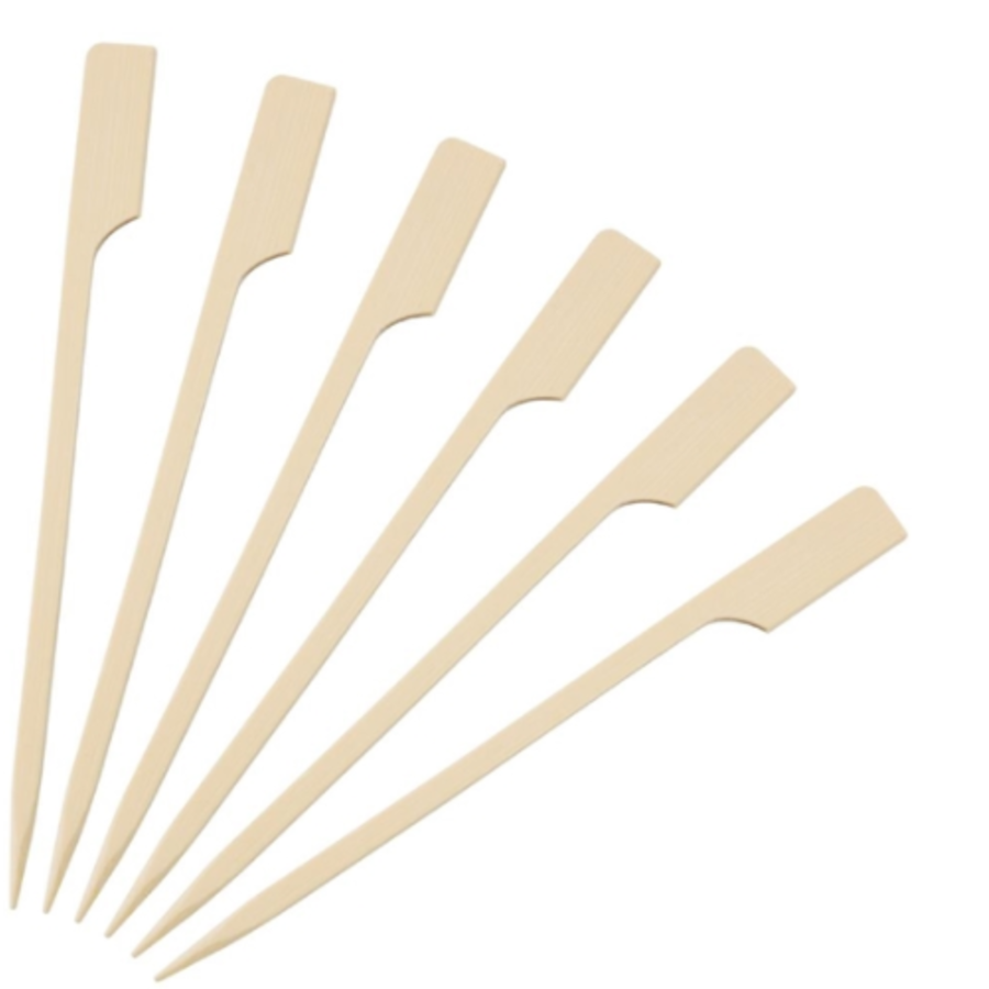 Brochettes en bambou | Biodégradable | 120 mm (100 pièces)