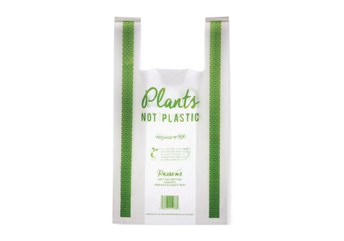  HorecaTraders Bags | Compostable | Medium | PLA (500 pieces) 