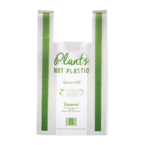  HorecaTraders Bags | Compostable | Medium | PLA (500 pieces) 