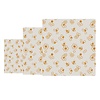 HorecaTraders Chiffons en cire d'abeille | Paquet de 3 | S, M et L
