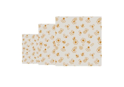  HorecaTraders Chiffons en cire d'abeille | Paquet de 3 | S, M et L 