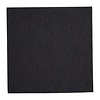 HorecaTraders Serviettes de table | 1/4 pli | Noir | 400 mm (2000 pièces)