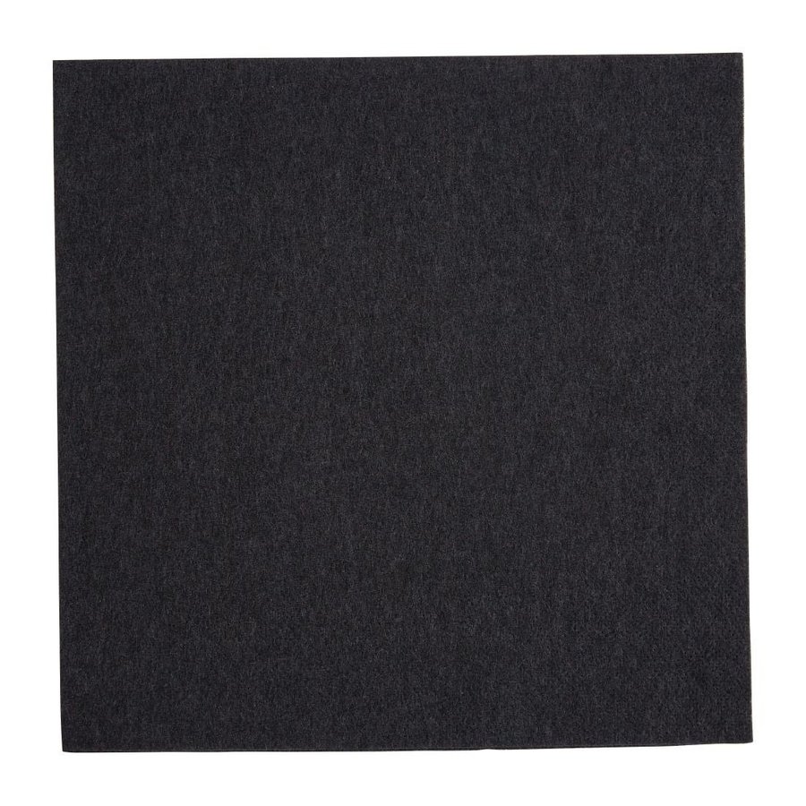 Dinner Napkins | 1/4 fold | Black | 400mm (2000 pieces)