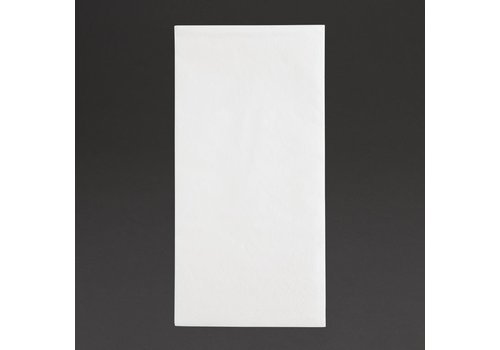  HorecaTraders Serviettes de table | 1/8 pli | Blanc | 400 mm | (2000 pièces) 