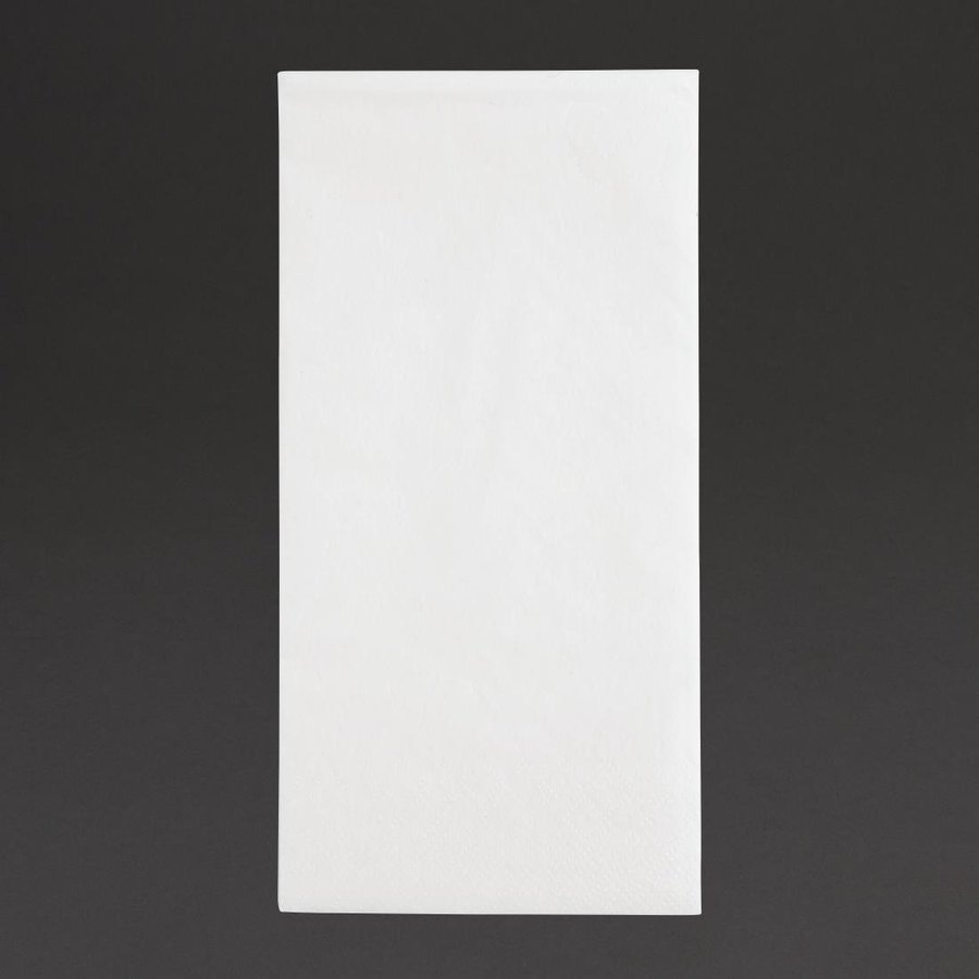 Serviettes de table | 1/8 pli | Blanc | 400 mm | (2000 pièces)
