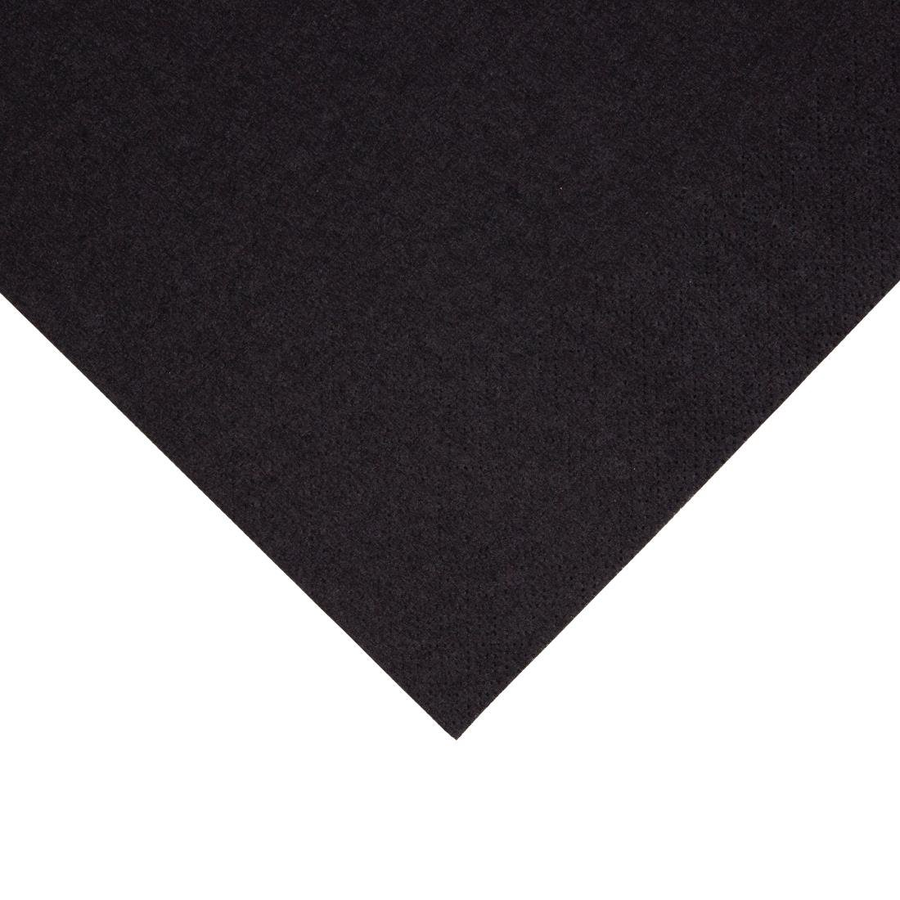Serviettes de table | 1/4 pli | Noir | 330 mm (2000 pièces)