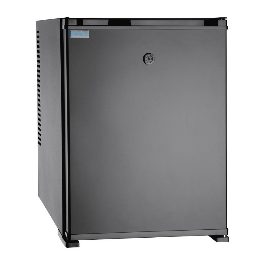 Minibar réfrigéré noir | Réfrigérateur de bar d'hôtel | 30 litres
