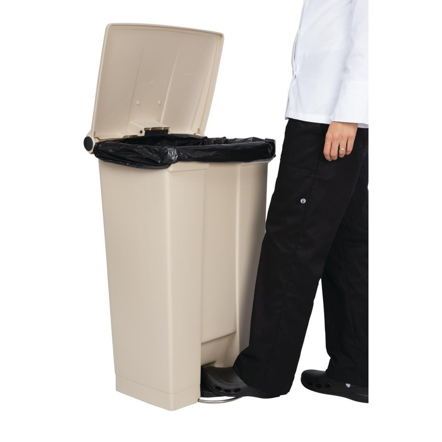 Conteneur à déchets | Beige | 87L