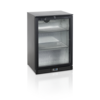 HorecaTraders Réfrigérateur bar | Noir | Porte vitrée | Serrure incluse