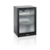 HorecaTraders Bar fridge | Black | Glass door | Includes lock