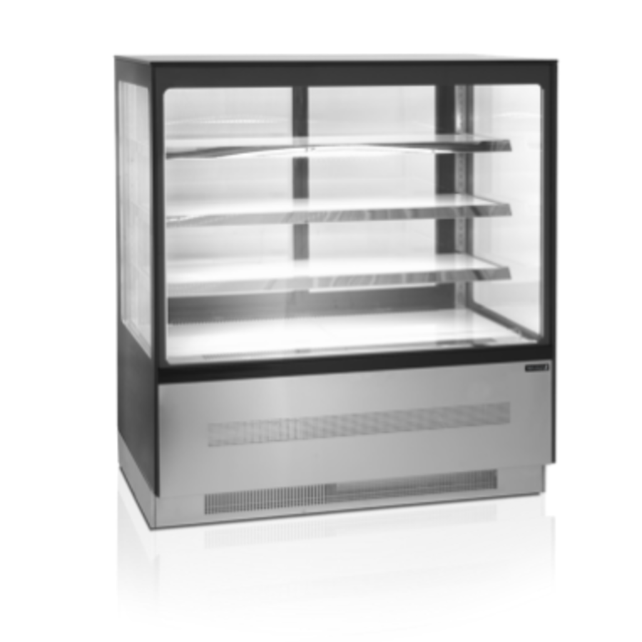 Display counter | Refrigerated | Silver | 900 x 750 x 1350 mm