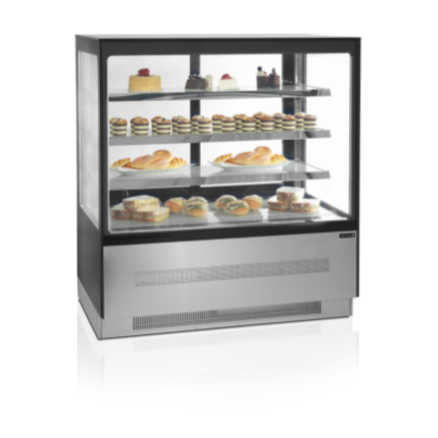 Display counter | Refrigerated | Black | 1200 x 750 x 1350 mm
