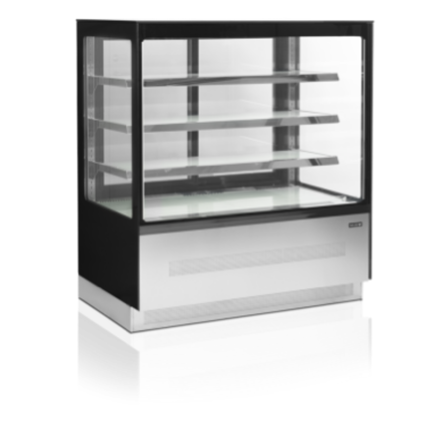 Display counter | Refrigerated | Black | 1200 x 750 x 1350 mm