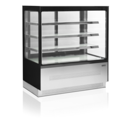  HorecaTraders Thekendisplay | Gekühlt | Schwarz | 1500 x 750 x 1350 mm 