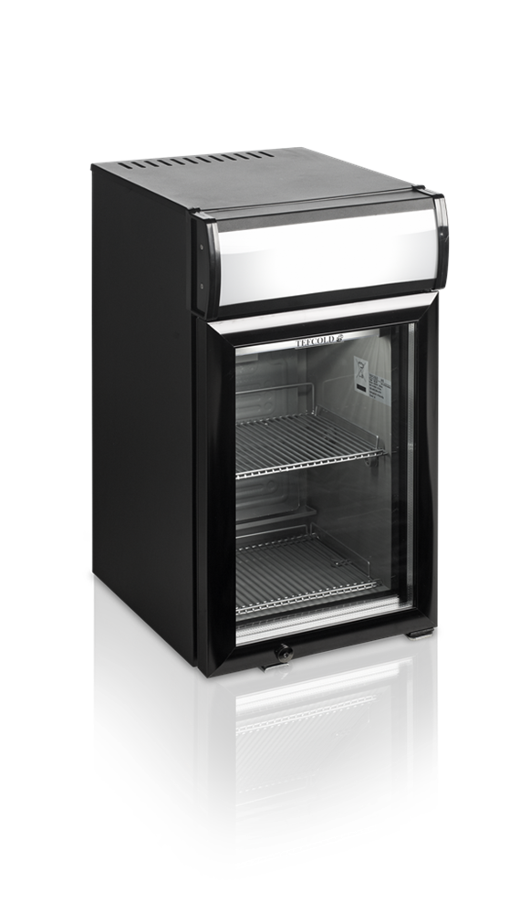 Buy Table top fridge Black Glass Door 332 x 423 x 618mm online