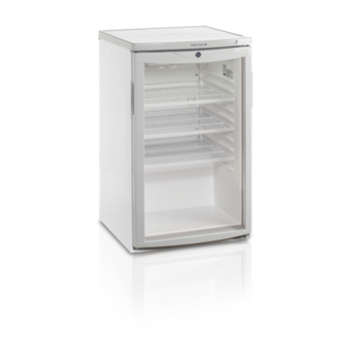  HorecaTraders Bottle Cooler | BC145| White | Hinged door 