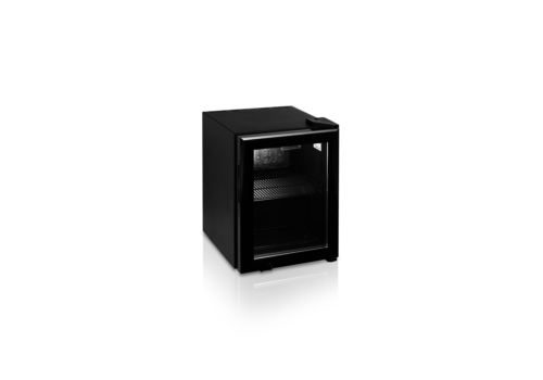 HorecaTraders Display refrigerator | Black | Glass door | 22 liters 