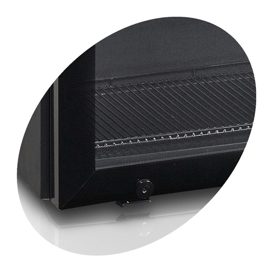 Réfrigérateur d'exposition | Noir | Porte vitrée | 22 litres