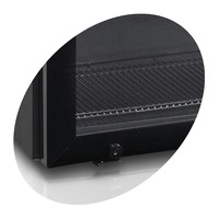 Réfrigérateur à lait | Noir | Porte vitrée | 36 x 41 x 49 cm