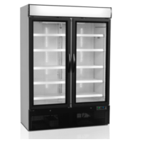 Display Cooler | 2 Glass doors | Black | 137x70x199cm