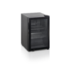 HorecaTraders Display refrigerator | Black | Glass door | 40x50x67cm