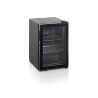Display refrigerator | Black | Glass door | 40x50x67cm