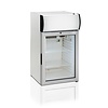HorecaTraders Display refrigerator | White | Glass door | 84 liters